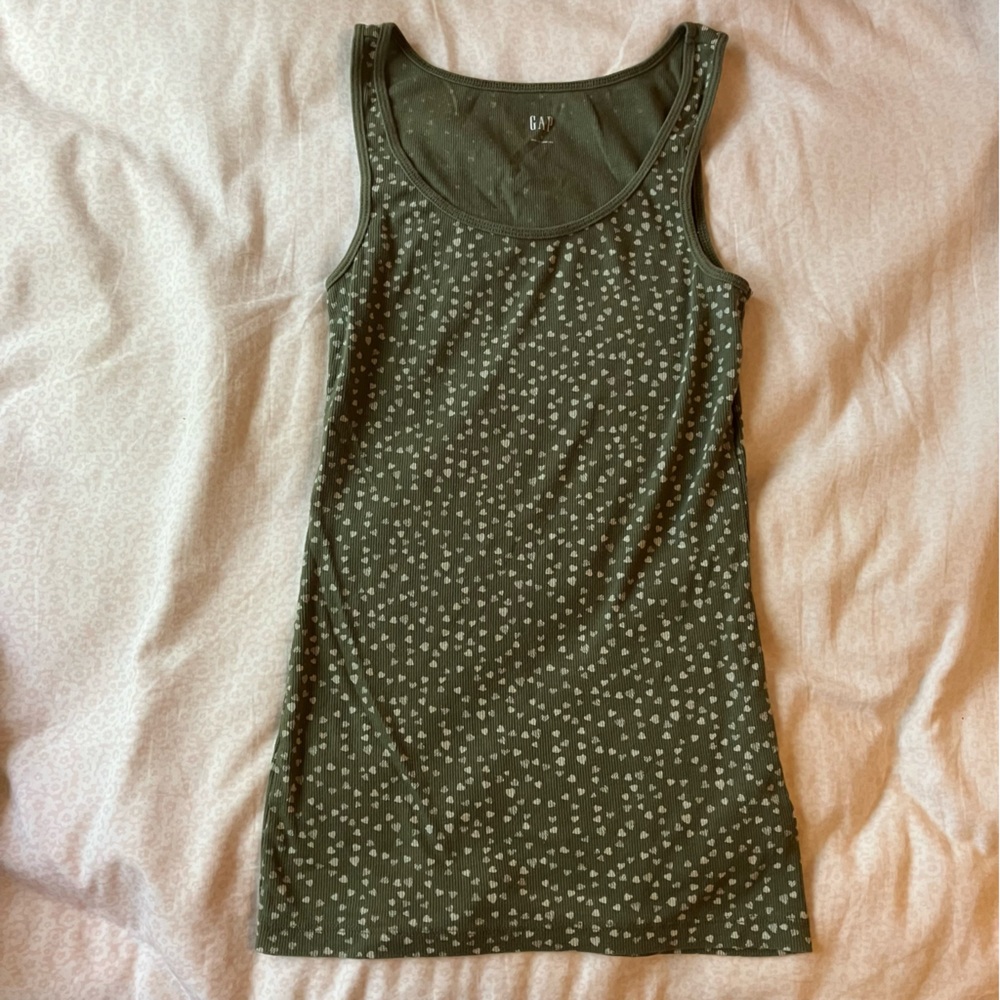 Green Heart Tank Top